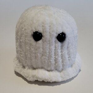 Handknit Plush Chenille Ghost Decor